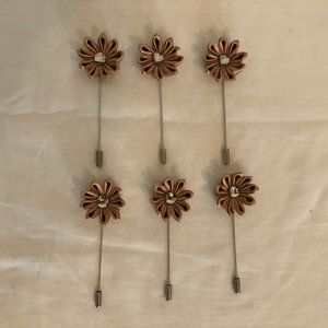 Men’s Suit Lapel Pin Set – 6 pieces